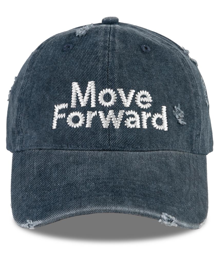 Wig Move Forward Damaged Ball Cap - Navy