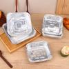 10Pcs 20Cm Air Fryer Aluminum Foil Pan Food Containers Square Oven Bbq Tray Oil-Proof Non-Stick Baking Tool Kitchen Supplies