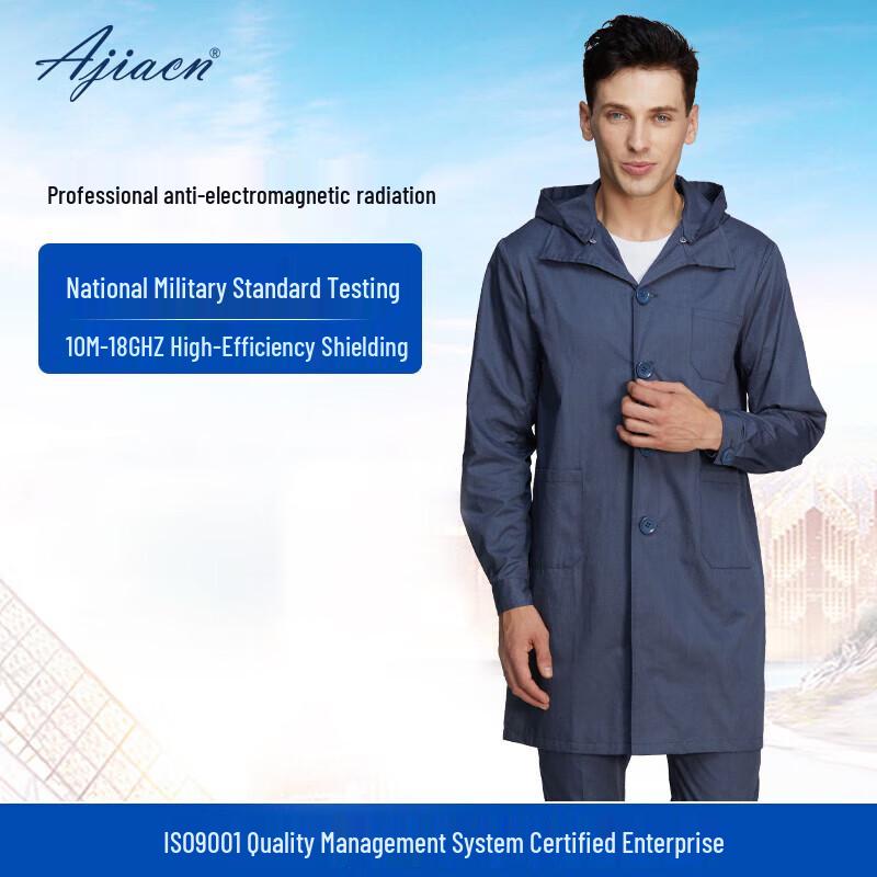 Ajiacn Men s Metal Fiber Anti-Radiation Lab Coat