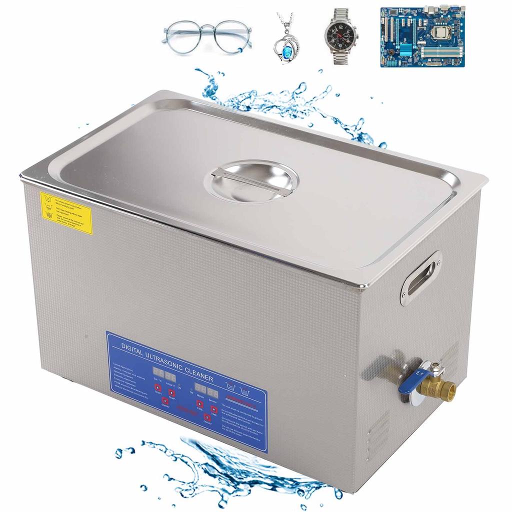 Ultrasonic Cleaner 30L Digital Ultra Sonic Tank Bath Cleaning Heater Timer DK‑1030HTD
