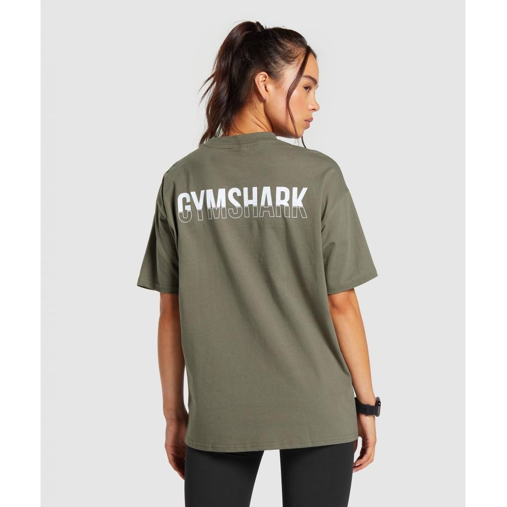 

Футболка GYMSHARK Fraction Oversized, камуфляжно-коричневый B3A6L NBY9