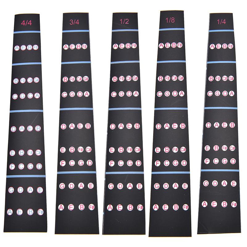 1/8-4/4 Violin Intonation Stickers Fretboard Marker Beginners Learning