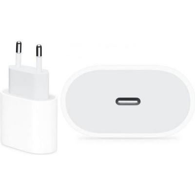 USB-C 18W Netzteil - Yuan Yuan - Kompatibel mit iPhone 11 Pro Max - Weiß - Schnellladung - Sicher