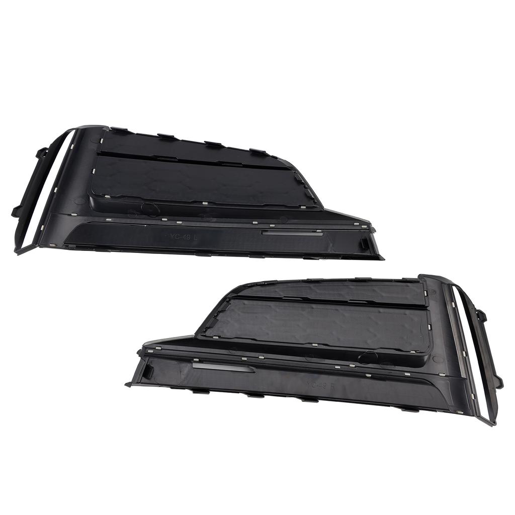 2PCS Front Bumper Fog Light Grille Cover Fit A5 S-Line S5 2018-2019