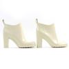 Excellent BOTTEGAVENETA Rain Shoes Shine   Rain Boots Rubber Boots Ivory Rubber Used