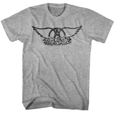 Aerosmith Vintage Logo Herren T-Shirt Rockband Album Konzerttour Merch