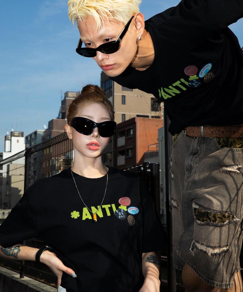 XTONZ Xf010 Anti-Pin Badge T-Shirt (Black)