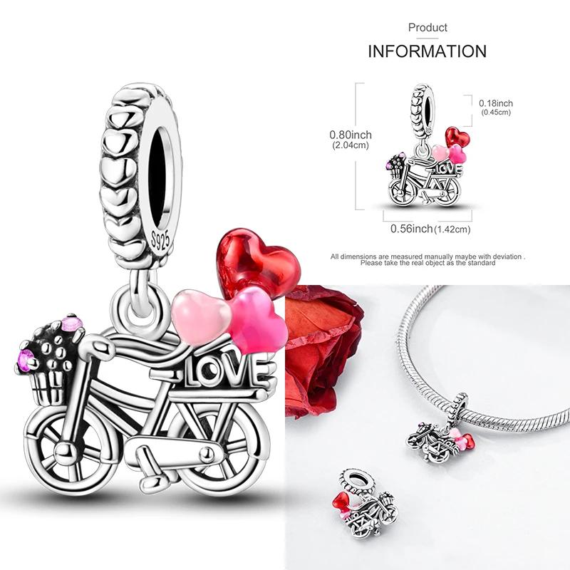 Charms Plata De Ley Sunflower Travel Balloon Devil Eyes Dragonfly Butterfly Charm Fit Original Fits Women Jewelry Charms