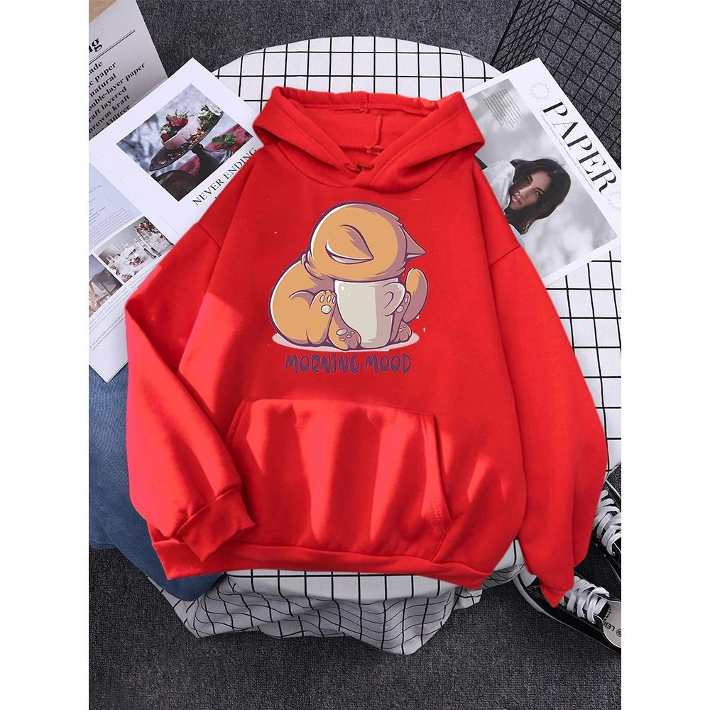 Fashion Versatile Women's Printed Hoodie Casual Sweatshirt Daily Comfort Hoodies Sweatshirts Women’s