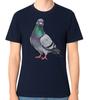 Camiseta de Paloma Pájaro Urbano Realista Gráfico de Fauna Silvestre Camiseta Unisex
