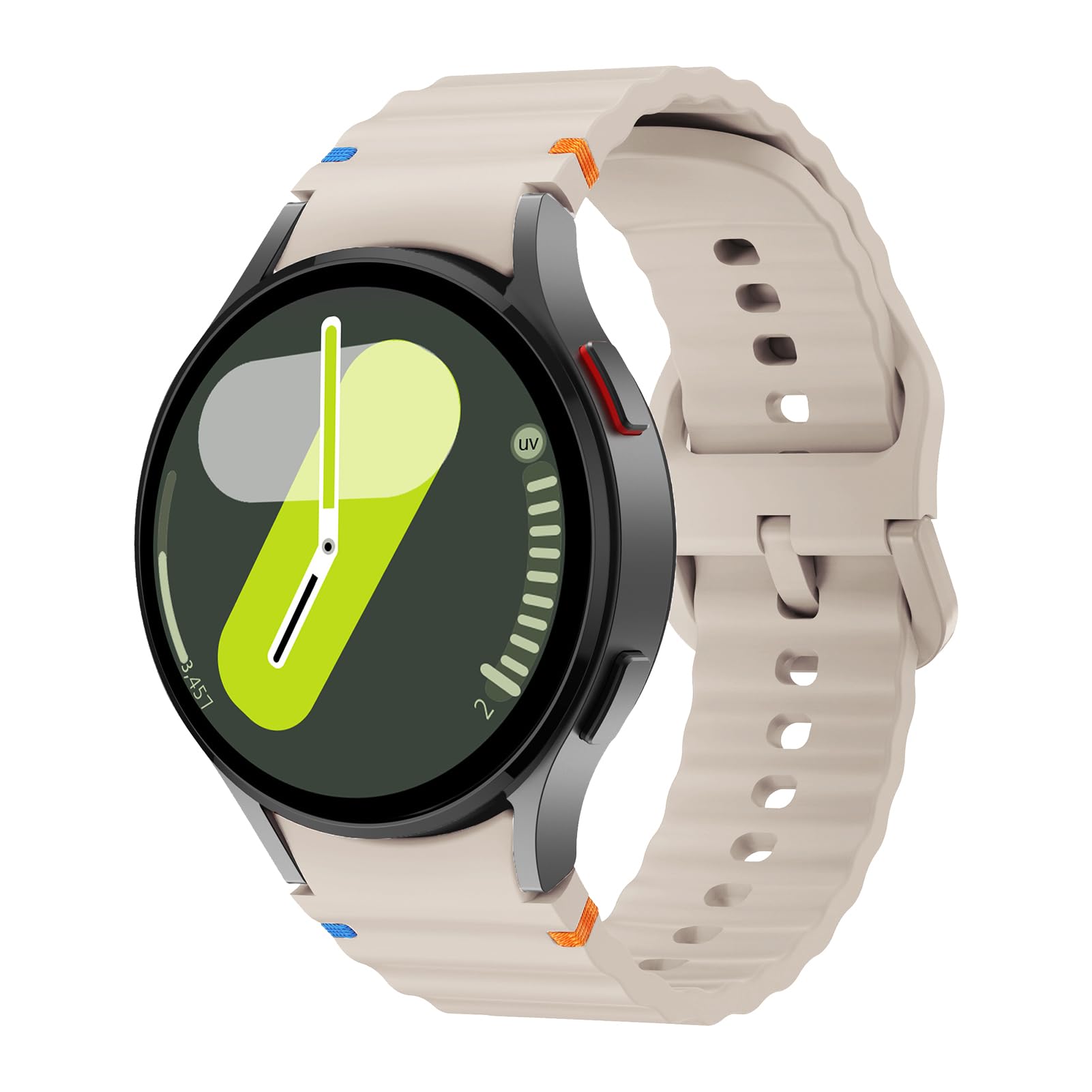 

Оригинальный силиконовый ремешок для Samsung Galaxy Watch 7 FE 6 4 Classic 5 pro 44 мм 40 мм 43 мм 47 мм 45 мм браслет Galaxy Watch6 7 ремешок Galaxy watch 7 40mm