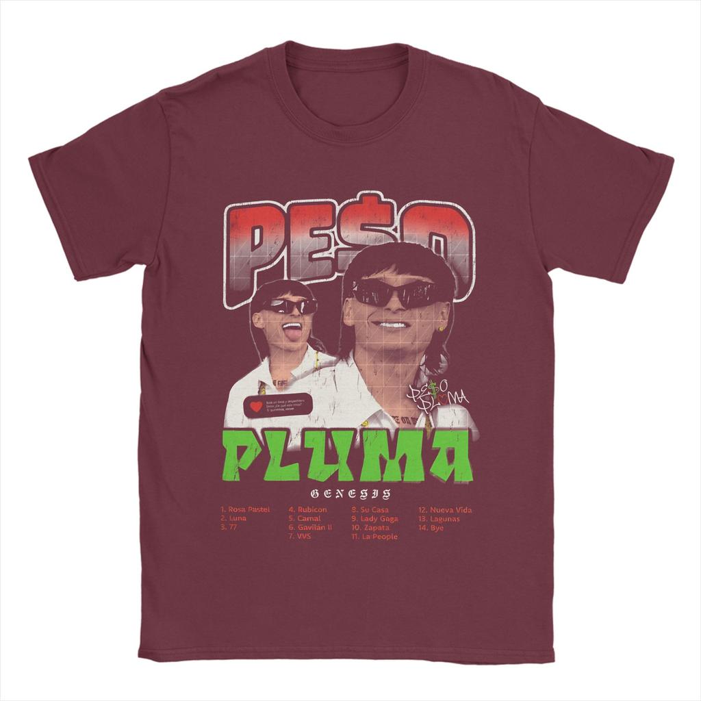 Vintage Singer Peso Pluma Dinastía Tour 2026 TShirts Unisex Crew Neck 100 Cotton T Shirt Short Sleeve Tee Shirt Plus Size