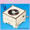 Kids Stem Hand Crank Music Box With Multimaterial Construction For Physics Science Education