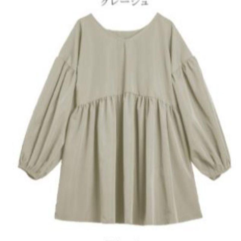 

Cross-Border Japan South korea Spring New White Fashion Commuter Ol Loose Drop Shoulder Long sleeve Shirts Top Bottoming Shirt Soil Ash XL