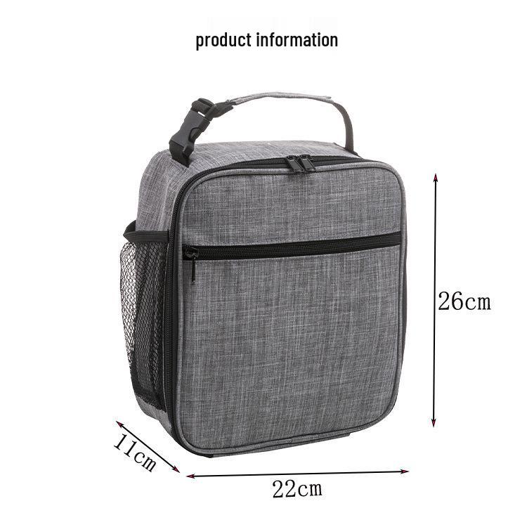 Oxford Cloth Insulated Business Handbag Portable Bento Lunch Bag Ice Pack