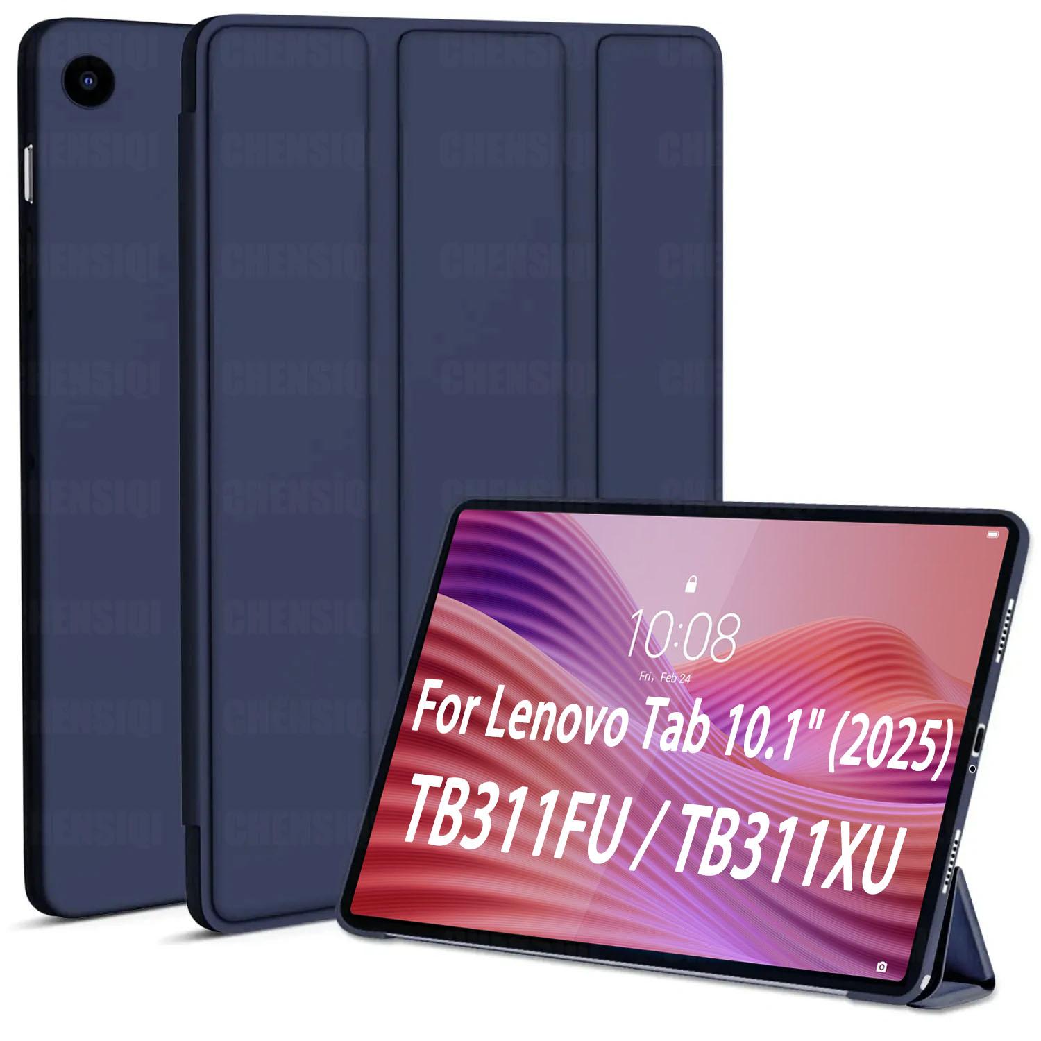 Voor Lenovo Tab 10.1  () TB311FU / TB311XU Tablet Zachte Hoes Lichtgewicht Opvouwbaar met Auto Slaap/Ontwaak Cover voor Lenovo Tab TB311FU (TB311XU)