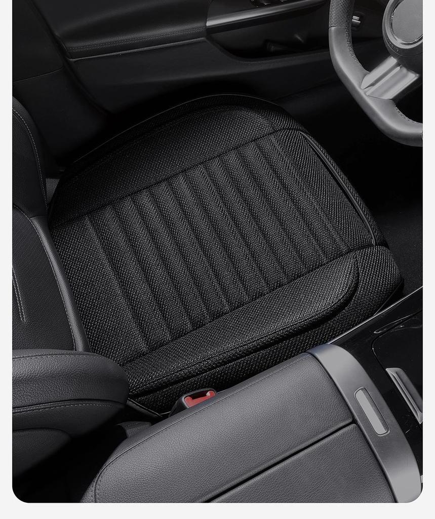 All-Season Cotton & Linen Car Seat Cushion for Sedans, SUVs, Off-Road Vehicles & Trucks - Model YM3
