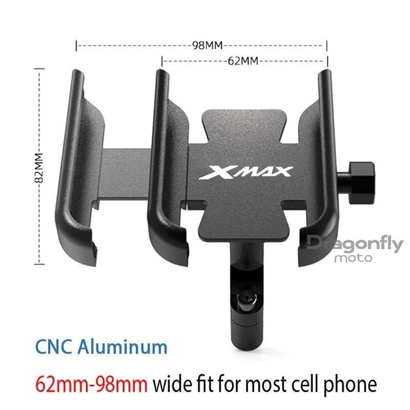 For YAMAHA XMAX300 XMAX400 XMAX125 XMAX250 XMAX X-MAX 125 250 300 400 Motorcycle Handlebar Cell Phone Holder GPS Stand Bracket