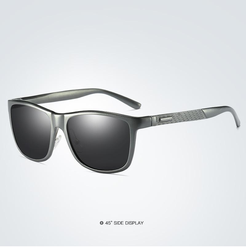 Aluminum Magnesium Men's Polarized Sports Sunglasses - Full Frame, Personality Style (Model XY045)