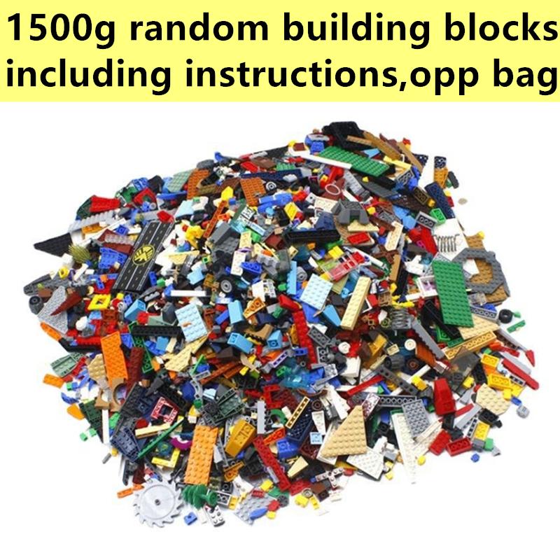 1500G Diy Moc Assorted Assembly Construction Blocks Bulk Basic Parts Timeless Model Blocks Creative City Sets Kid Educational Toys Gift