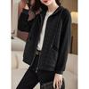 Women's Spring/Autumn Hooded Jacket 2025: Trendy, Versatile, Loose-Fit Short Top for Middle-Aged Women