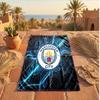 Manchester City Baskılı Mikrofiber Plaj Havlusu Hızlı Kuruyan Emici Büyük Havlu Plaj Yüzme Seyahat İçin