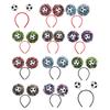 Football Headband with 3D Football Patch Anti-Slip Comfortable Hair Hoop for Adults