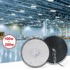 Mais novo 100/150/200W 220V High Bay Lights UFO LED Luzes quentes/brancas Armazém Garagem Luzes Super Brilhantes Iluminação Industrial Quente