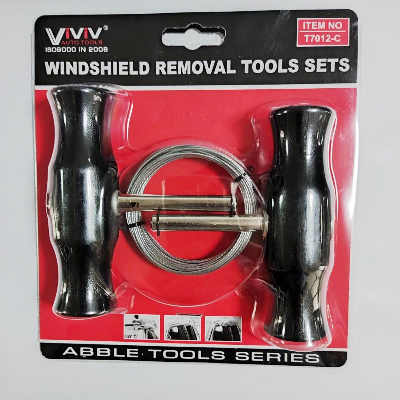Car Windshield Removal & Installation Wire Saw Tool - Steel Wire Puller & Knife