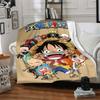 1pc ONE PIECE Flannel Blanket, Soft Skin Friendly with Digital Printing, Various Sizes Available for Family, Friends, Birthday