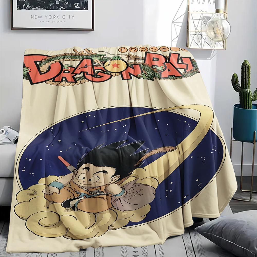 Dragon Ball Characters Print Flannel Blanket,High Quality Comfortable for All Seasons,Home Decor,Warmth and Comfort,Perfect for Christmas Gifts
