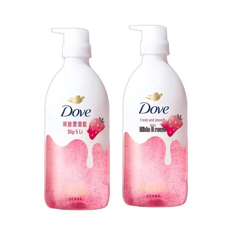 Dove Essence Shower Gel Sweet Strawberry Oat Milk