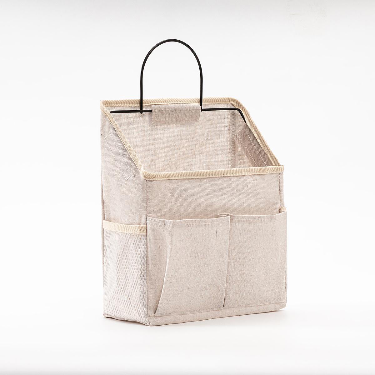1pc Fabric Hanging Bag Wall-Mounted Storage Organizer for DormitoryBathroomBedroom with Pockets Freestanding Design бежевый 2590₽
