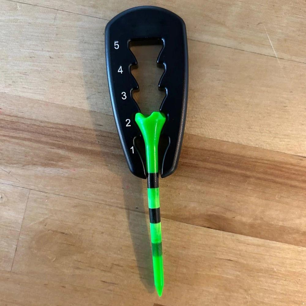 Portable Golf Tee Depth Setter Adjustable Golf Training Aid Golfer Gift Golf Tee Lifter  Setup Tool