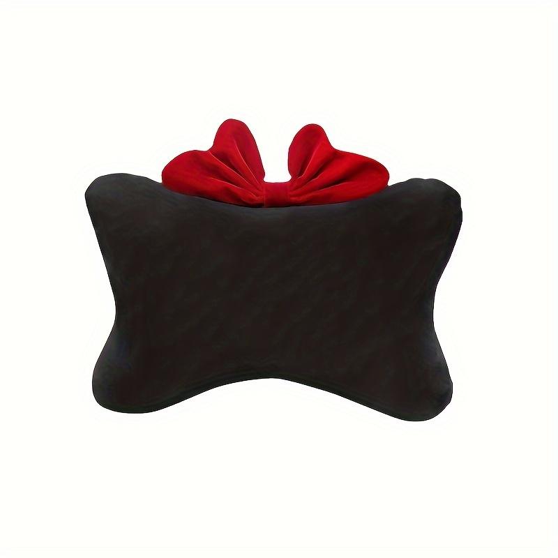 1pc Car Creative Bow Style, Comfortable and Soft Single Seat Headrest and Single Bow Shoulder Protector, Choose According to Your Preference