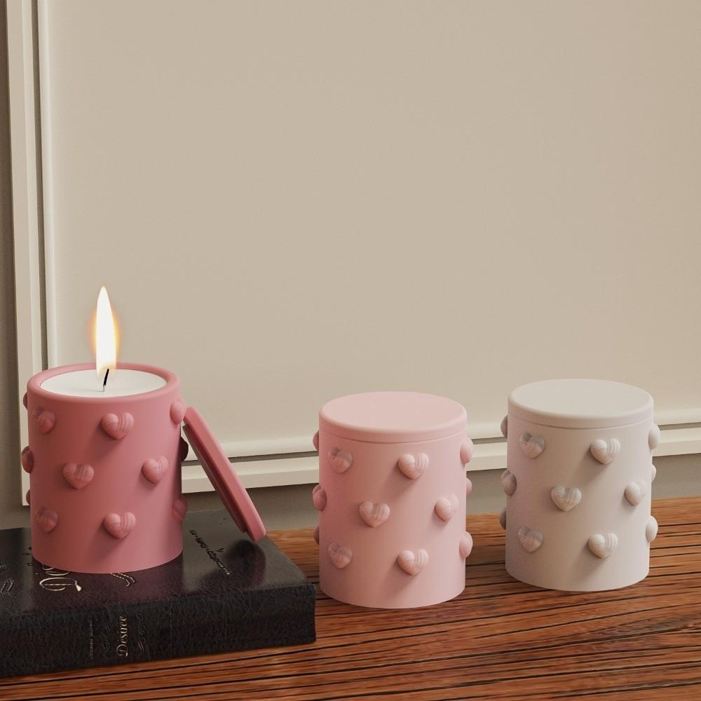 Jar Craft Silicone Molds DIY Flowerpot Candle Vessel Gypsum New Embossed Cup Molds