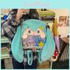 Hatsune Miku Plush Backpack Schoolbag Cartoon Single Shoulder Crossbody Bag