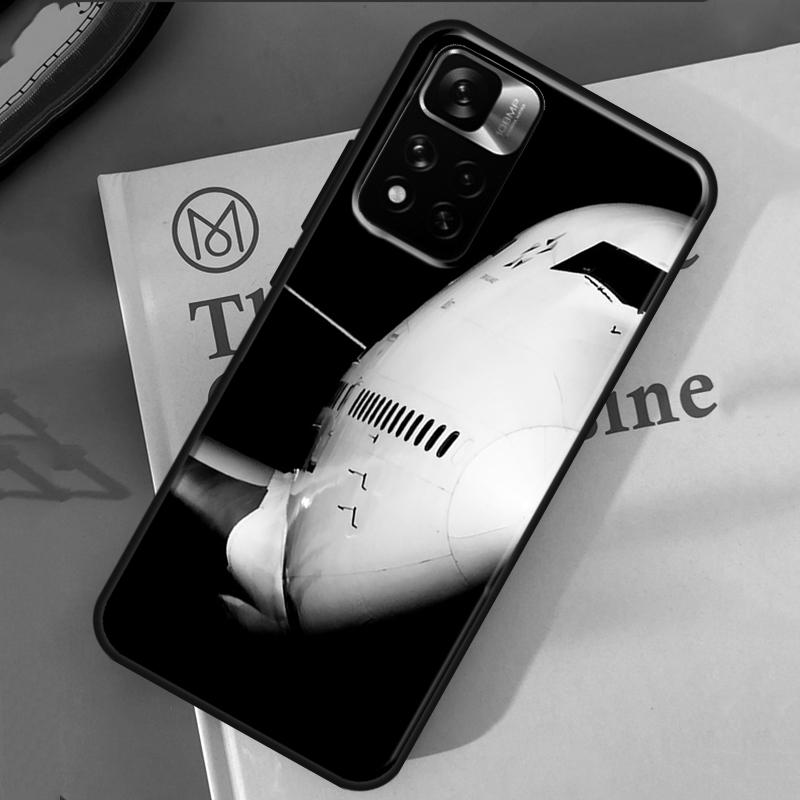 Aircraft Airplane Fly Travel Case For Xiaomi Redmi Note 13 12 11 9 10 14 Pro 9S 10S 11S 12S Redmi 14C 10C 12C 13C Cover