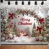 Merry Christmas Backdrop Santa Claus Xmas Fireplace Photography Background Home Family Party Decoration 2026 Xmas Photo Props316