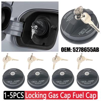 Abschließbarer Tankdeckel 5278655AB Für Jeep Ram Promaster Chrysler Dodge Fiat 500 Auto-Tankdeckel mit Abschließbarkeit mit 2 Schlüsseln