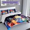 3pcs Turbo pattern bedding set duvet cover set includes duvet cover &pillowcases, perfect all season bedroom decoration & gift