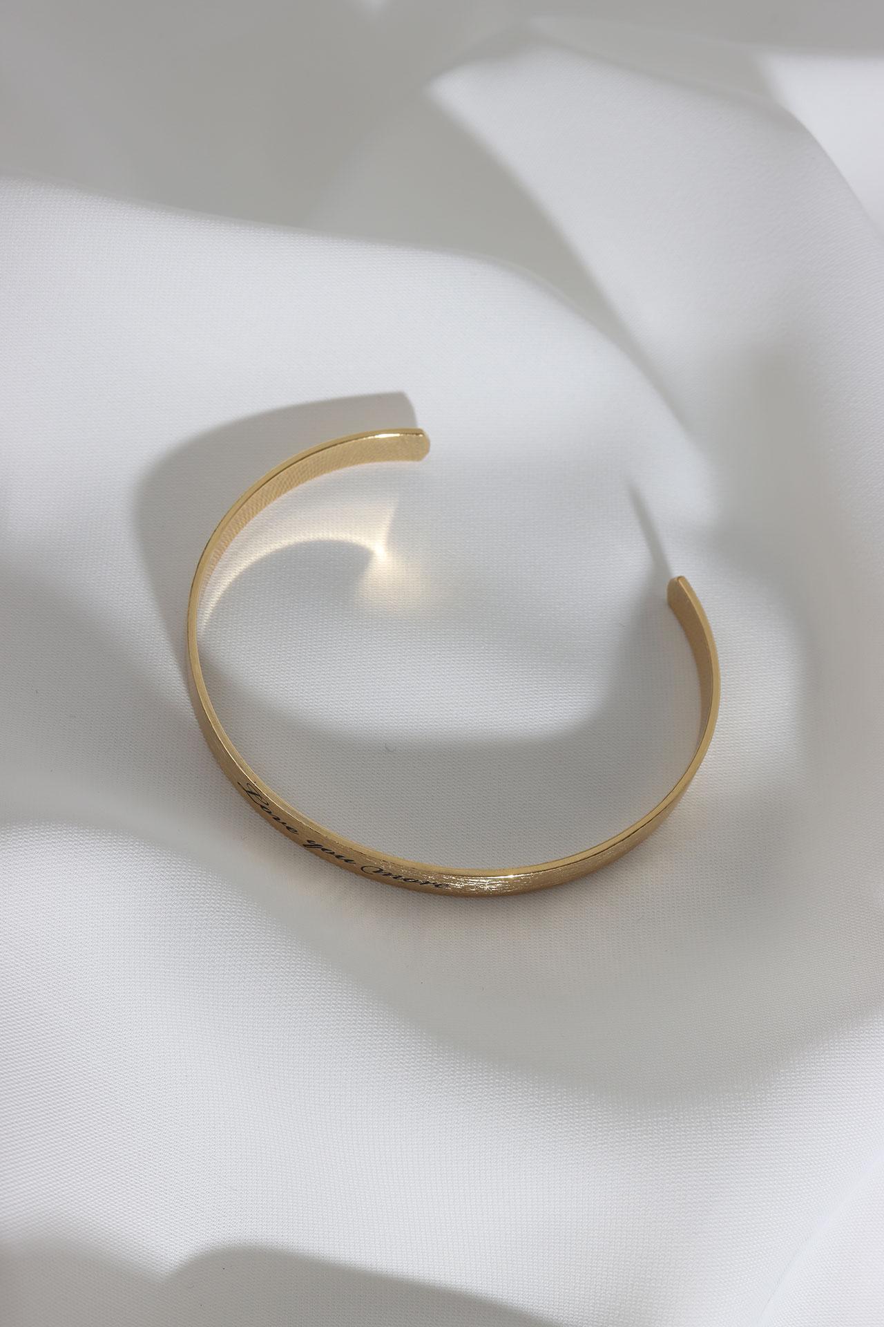 

VIP-браслет золотого цвета, устойчивый к потускнению, с надписью «Love You More Written»