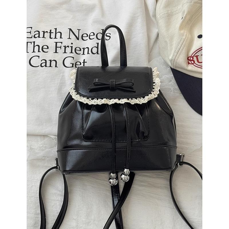 Sweet Bow Versatile Bag Women's 2025 New Trendy Fashion Cute Backpack Korean Ladies Backpack