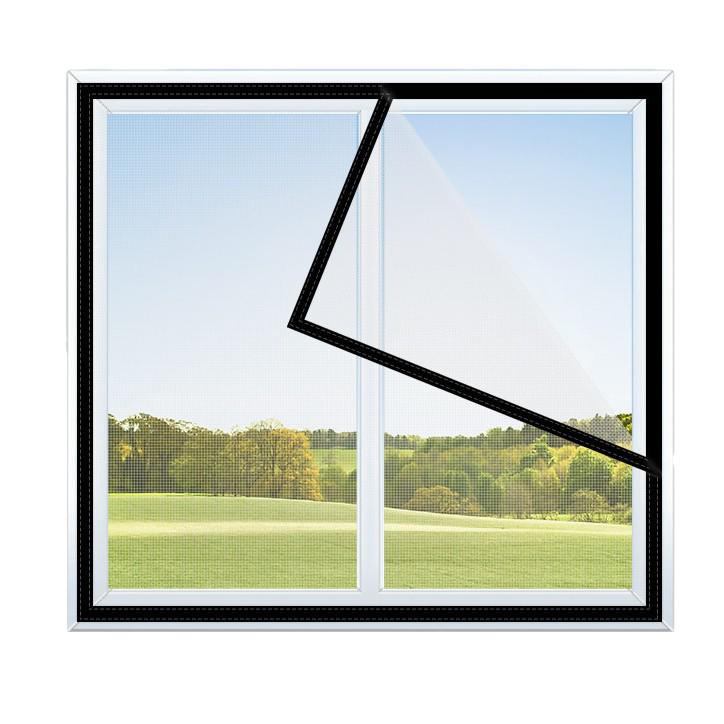 Nano Mesh Home Window Screen with Tape - Invisible, Self-Install, Encrypted, Hole-Free Mosquito Net