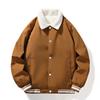 Autumn and Winter Trend New Men's Lamb Wool Trend Fashion Casual Velvet Lapel Loose Couple Coat