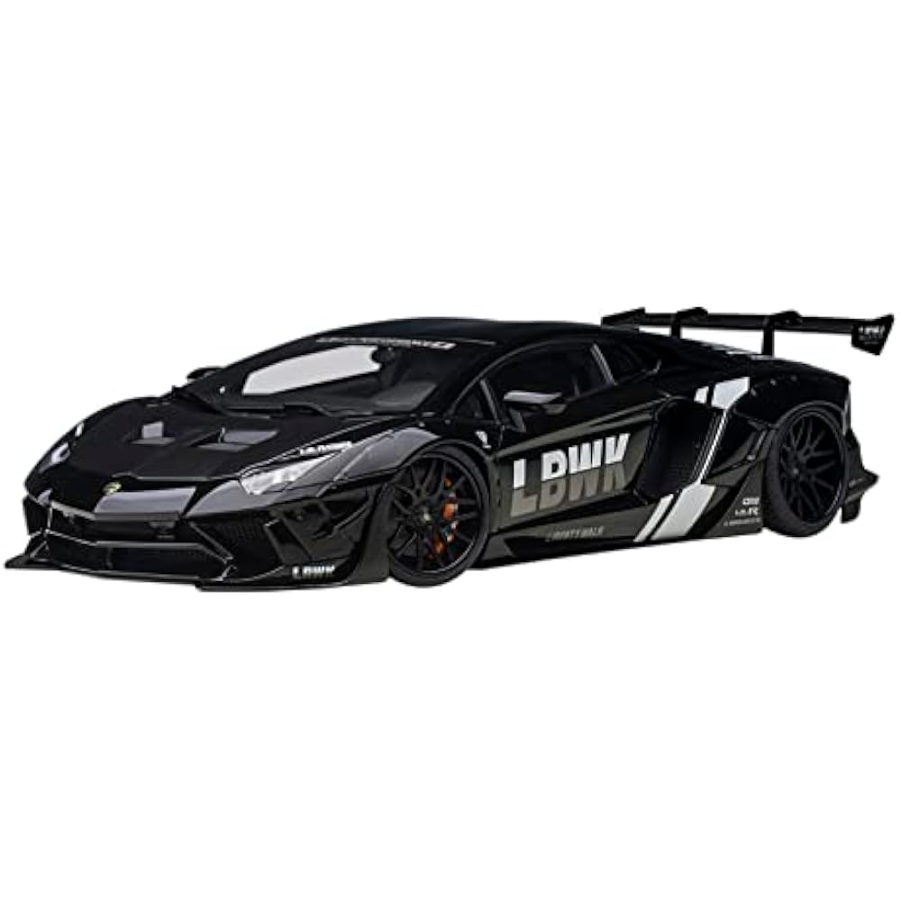 AutoArt (AutoArt) 1/18 Liberty Walk LB-WORKS Lamborghini Aventador Limited Edition Black LBWK/Car...