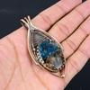 Watermelon Tourmaline Gemstone Pure Copper Wire Wrapped Handmade Pendant Jewelry For Her