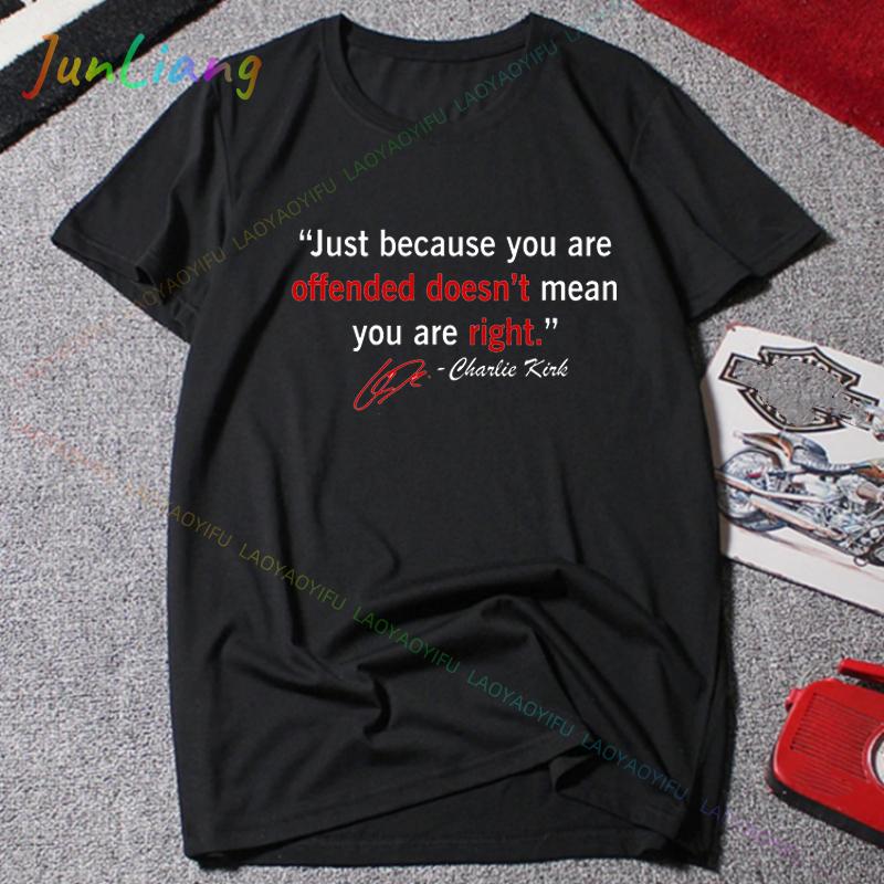 Charlie Kirk Freedom Shirt Human Rights Funny Political Protest Tshirt Classics Shortsleeve Tops Unisex Streetwear Tshirts