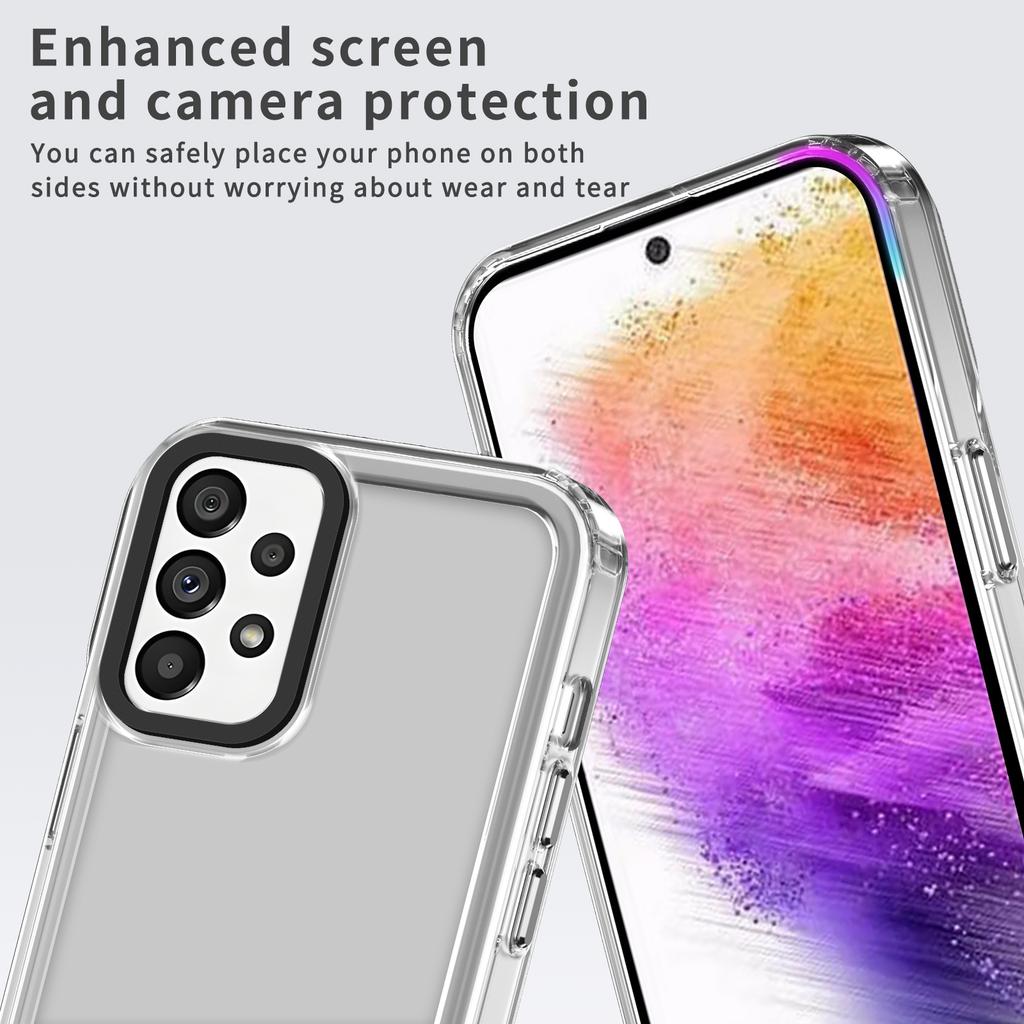 Husă pentru Samsung Galaxy A73 5G PC+TPU 2 în 1 Husă de Telefon Transparentă Cristal