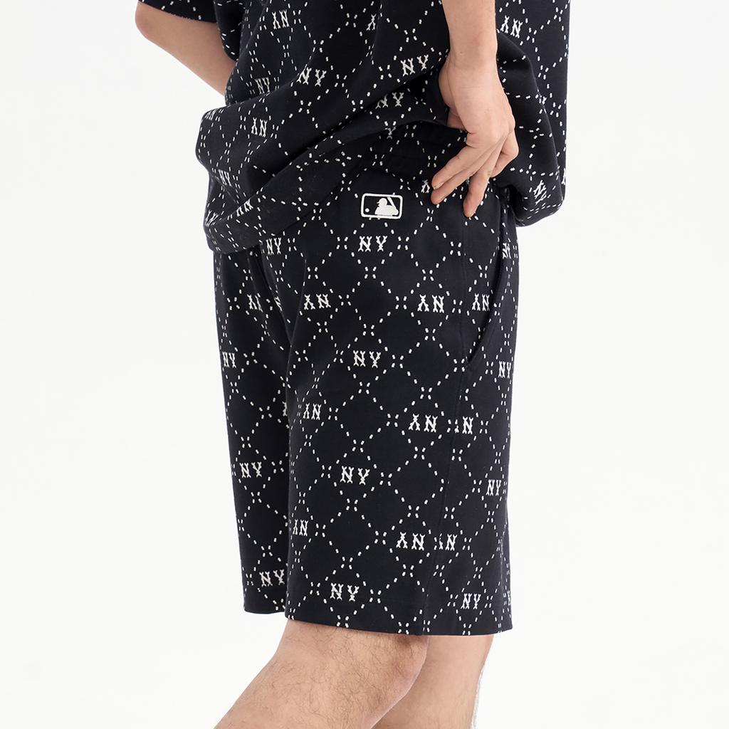 New MLB Casual Shorts Men's Black 3LSPM0133-50BKS